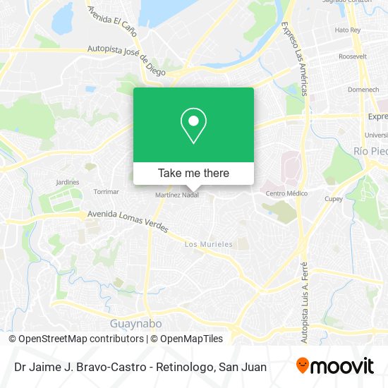 Dr Jaime J. Bravo-Castro - Retinologo map