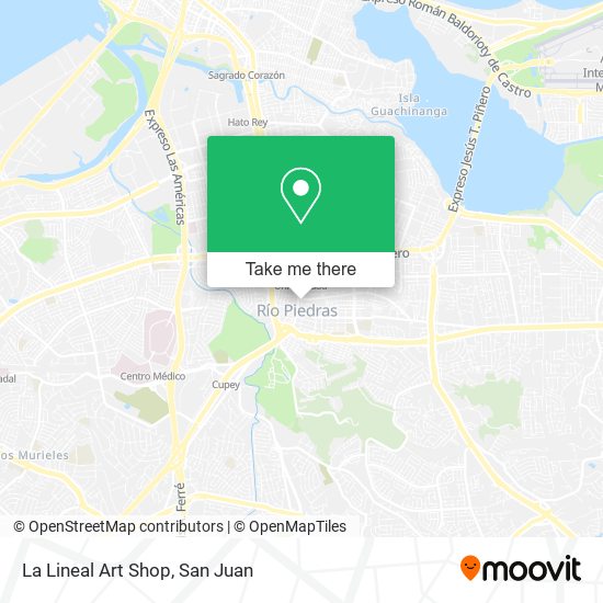 La Lineal Art Shop map