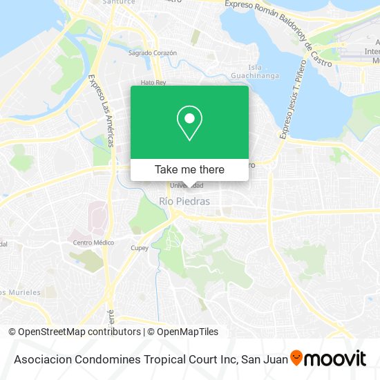 Asociacion Condomines Tropical Court Inc map
