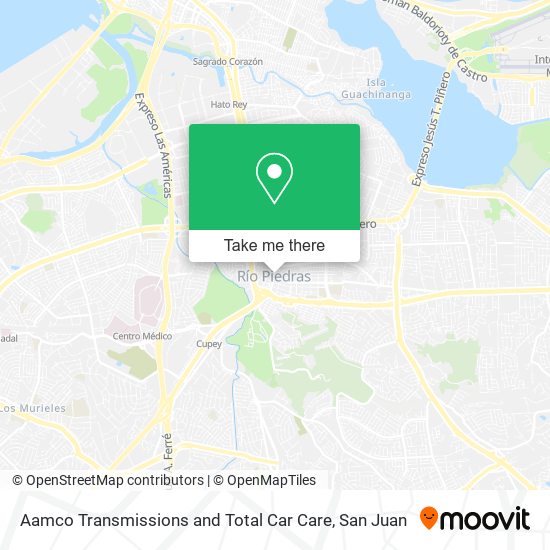 Aamco Transmissions and Total Car Care map