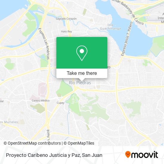 Proyecto Caribeno Justicia y Paz map