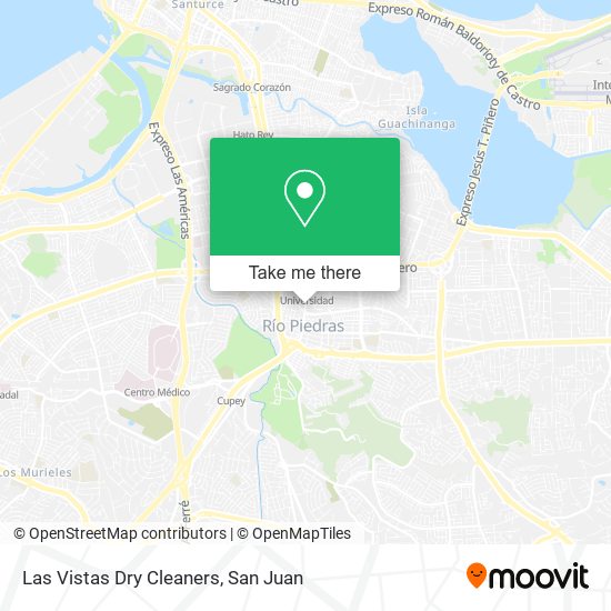 Las Vistas Dry Cleaners map