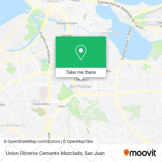 Union Obreros Cemento Mezclado map