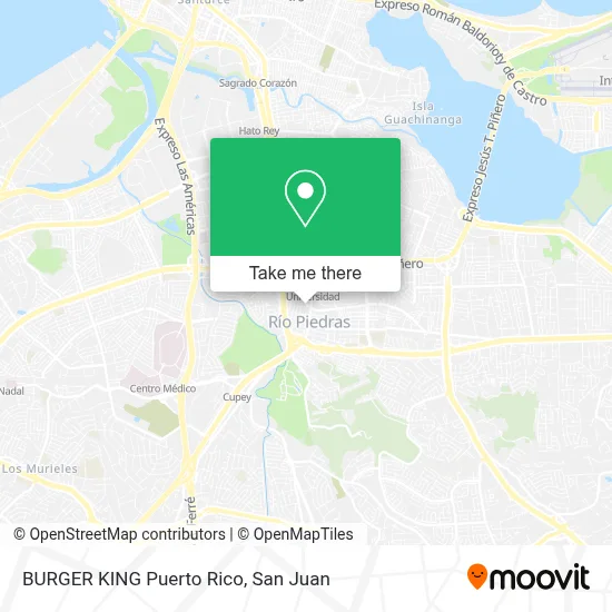 Mapa de BURGER KING Puerto Rico