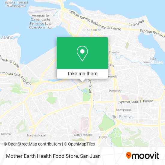 Mapa de Mother Earth Health Food Store