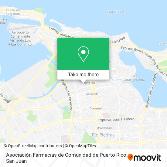 Asociación Farmacias de Comunidad de Puerto Rico map