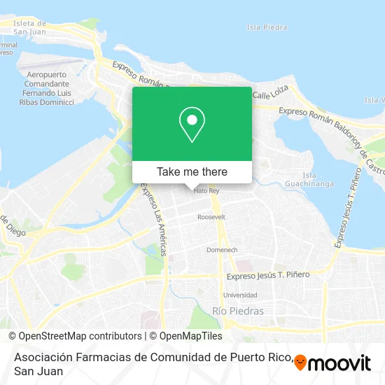 Asociación Farmacias de Comunidad de Puerto Rico map