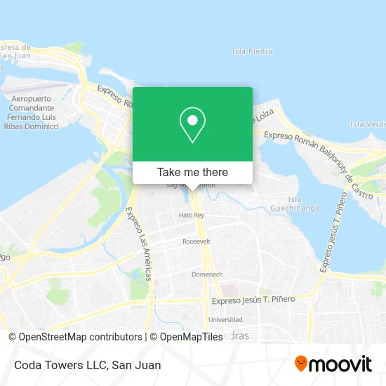 Mapa de Coda Towers LLC