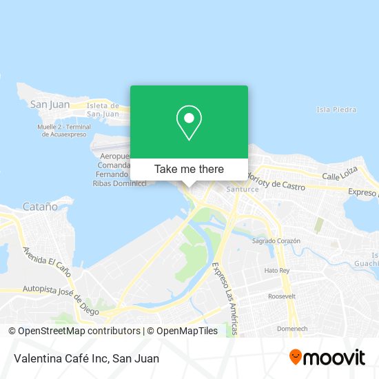 Mapa de Valentina Café Inc