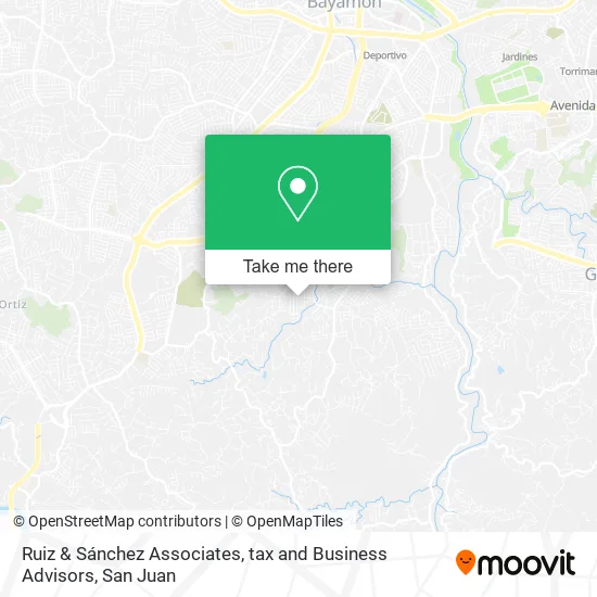 Ruiz & Sánchez Associates, tax and Business Advisors map