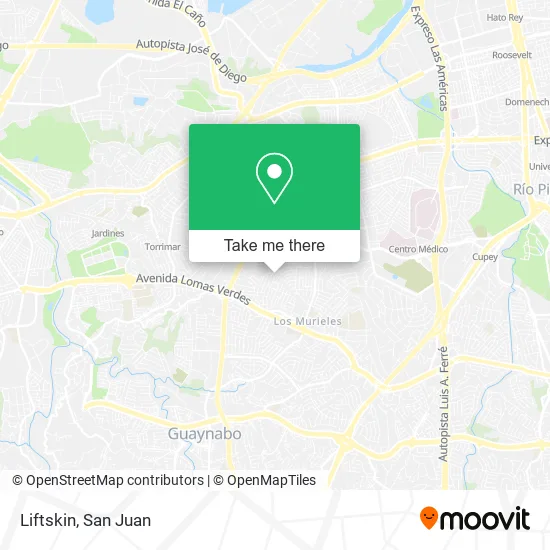 Mapa de Liftskin