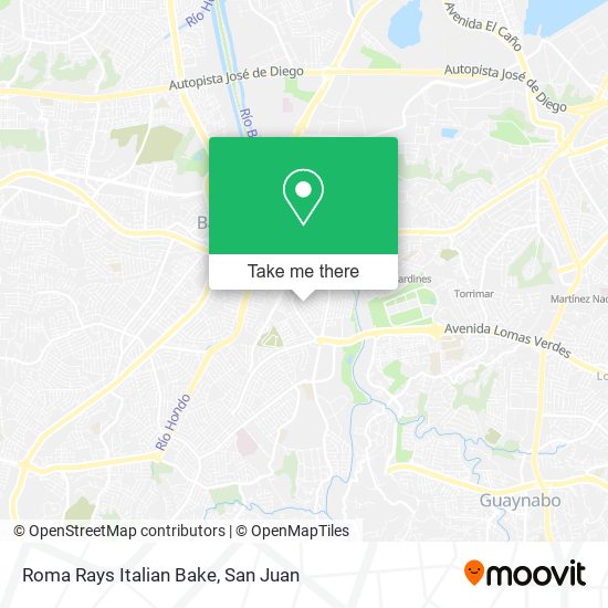 Mapa de Roma Rays Italian Bake