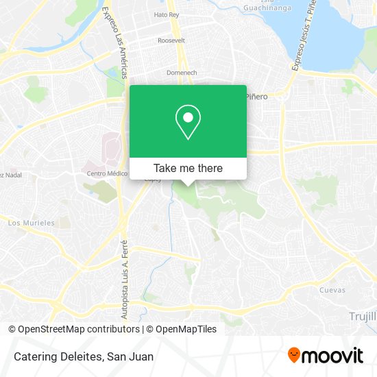 Mapa de Catering Deleites