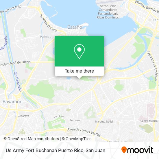 Us Army Fort Buchanan Puerto Rico map
