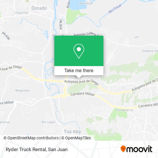 Mapa de Ryder Truck Rental