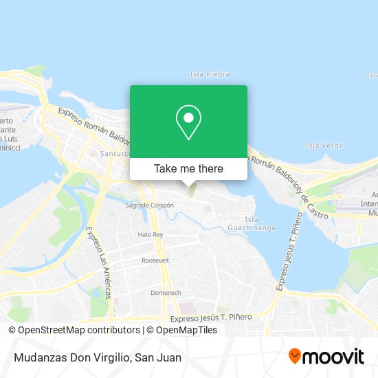 Mudanzas Don Virgilio map