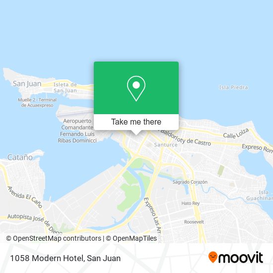 Mapa de 1058 Modern Hotel