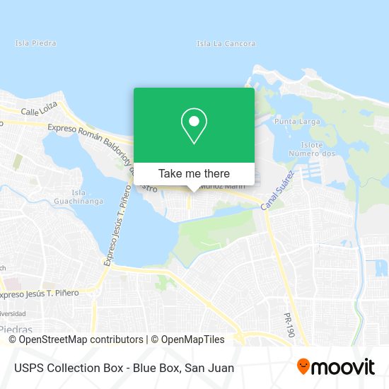 USPS Collection Box - Blue Box map