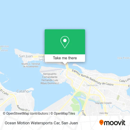 Ocean Motion Watersports Car map