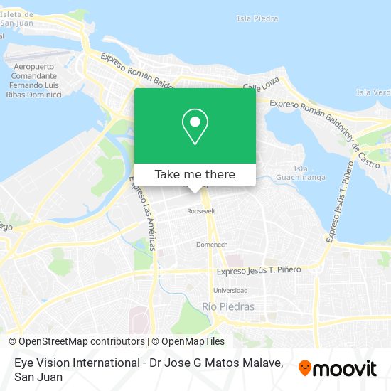 Eye Vision International - Dr Jose G Matos Malave map