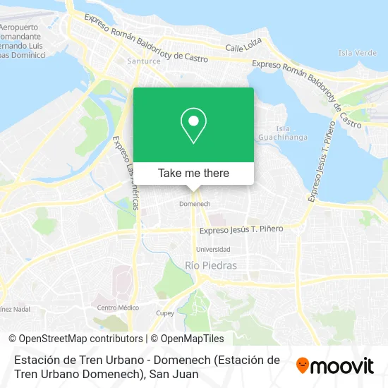 Estación de Tren Urbano - Domenech map