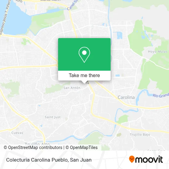 Mapa de Colecturia Carolina Pueblo