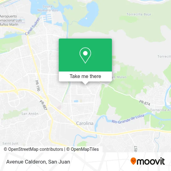 Mapa de Avenue Calderon