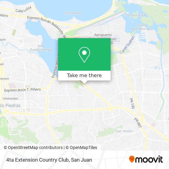 4ta Extension Country Club map