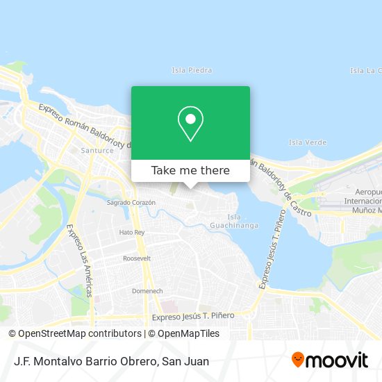 J.F. Montalvo Barrio Obrero map
