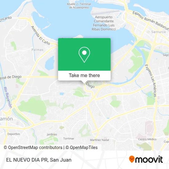 Mapa de EL NUEVO DIA PR