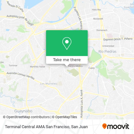 Terminal Central AMA San Franciso map