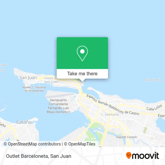 Outlet Barceloneta map