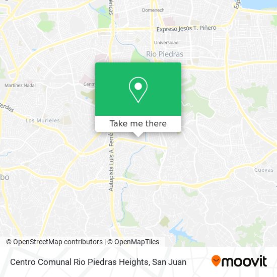 Centro Comunal Rio Piedras Heights map