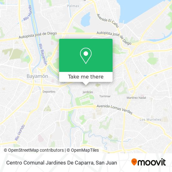 Mapa de Centro Comunal Jardines De Caparra