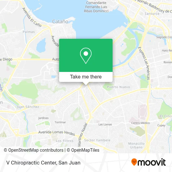 V Chiropractic Center map