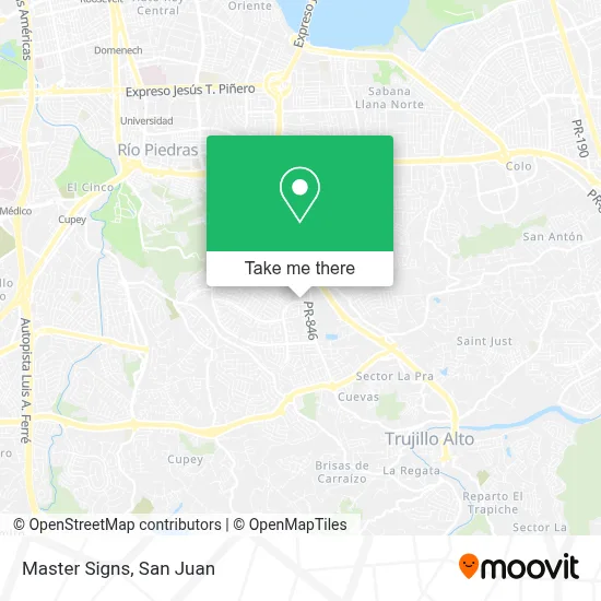 Master Signs map
