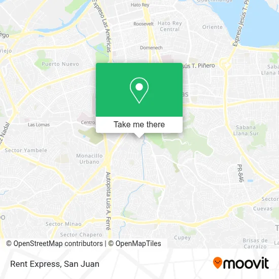 Rent Express map