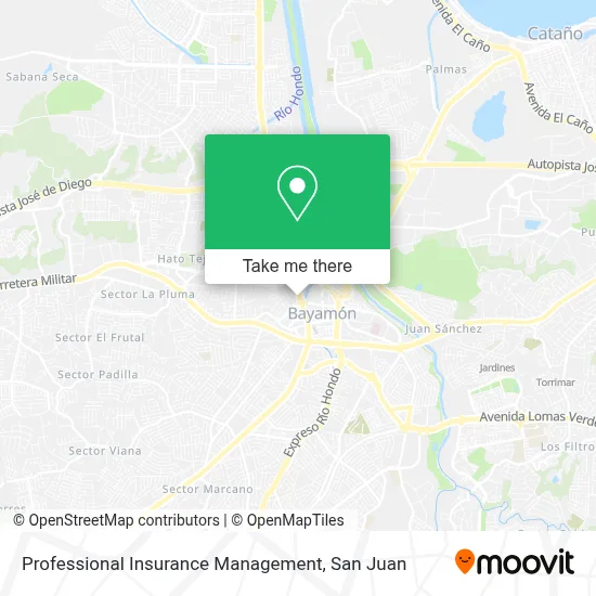 Professional Insurance Management map