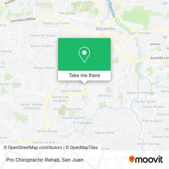 Pro Chiropractic Rehab map