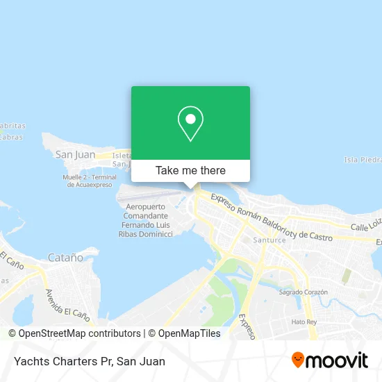 Yachts Charters Pr map