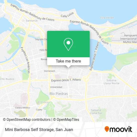 Mini Barbosa Self Storage map