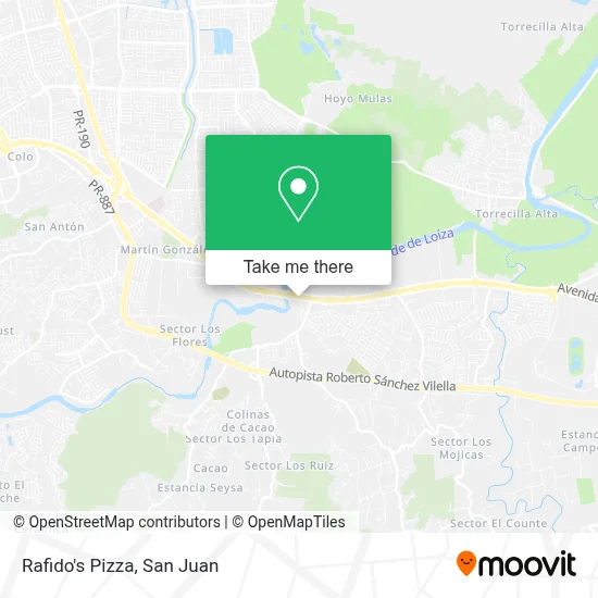 Rafido's Pizza map