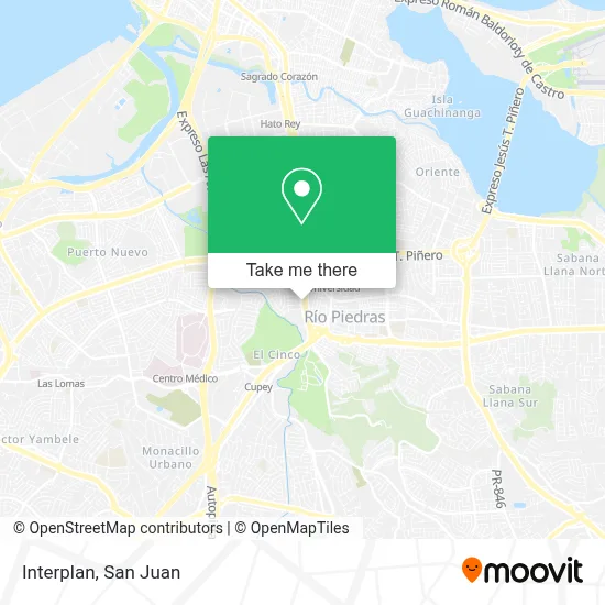 Interplan map