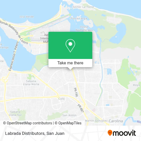 Labrada Distributors map