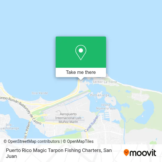 Puerto Rico Magic Tarpon Fishing Charters map