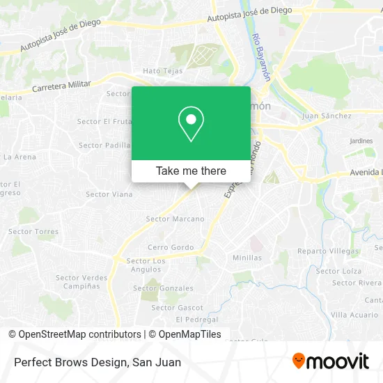 Perfect Brows Design map
