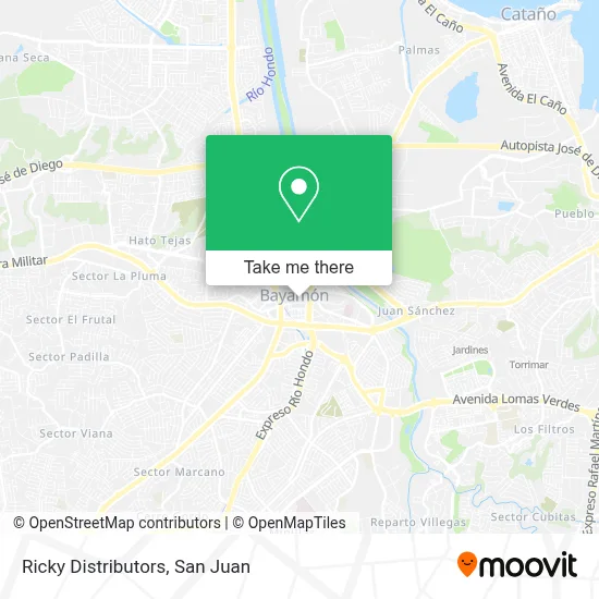 Ricky Distributors map