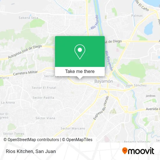 Rios Kitchen map