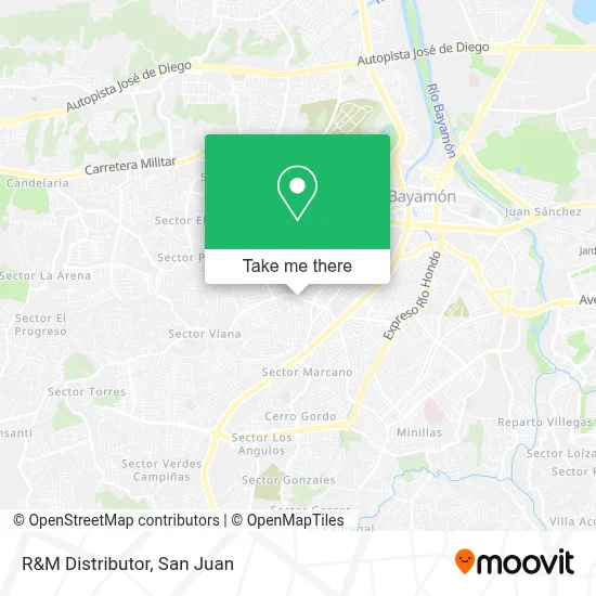 R&M Distributor map