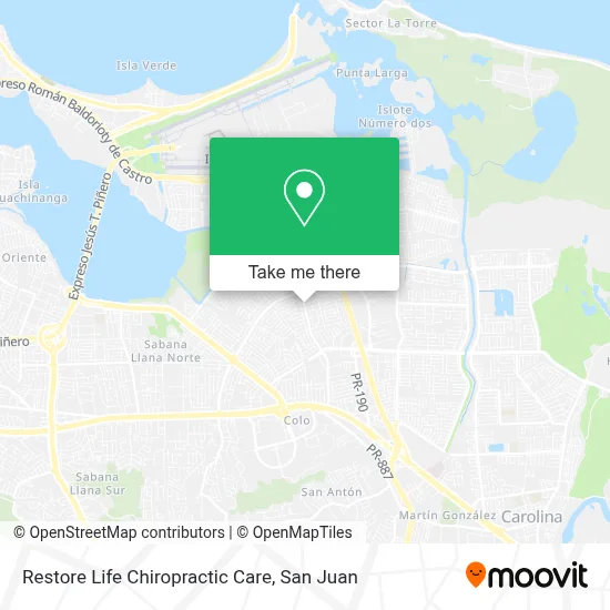 Restore Life Chiropractic Care map